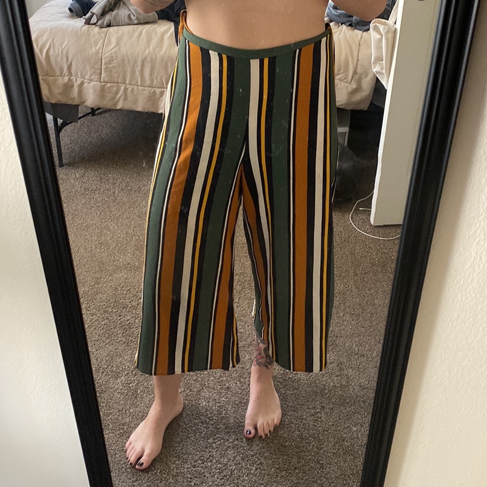 Striped Wide Leg Pants